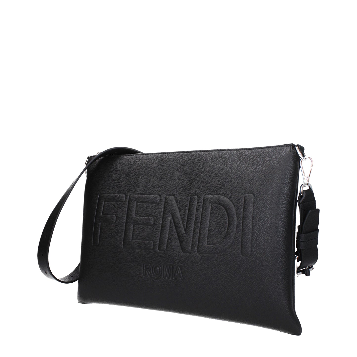 Fendi Crossbody Bags Men Leather Black