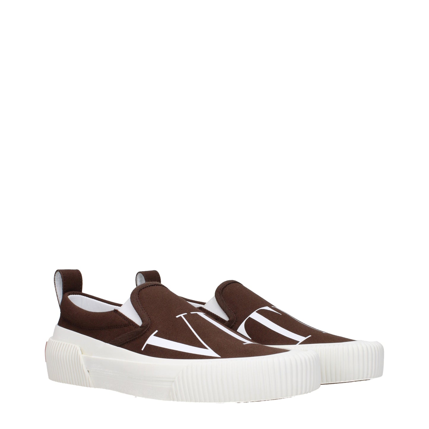 Valentino Garavani Men's Slip on Fabric Chocolate