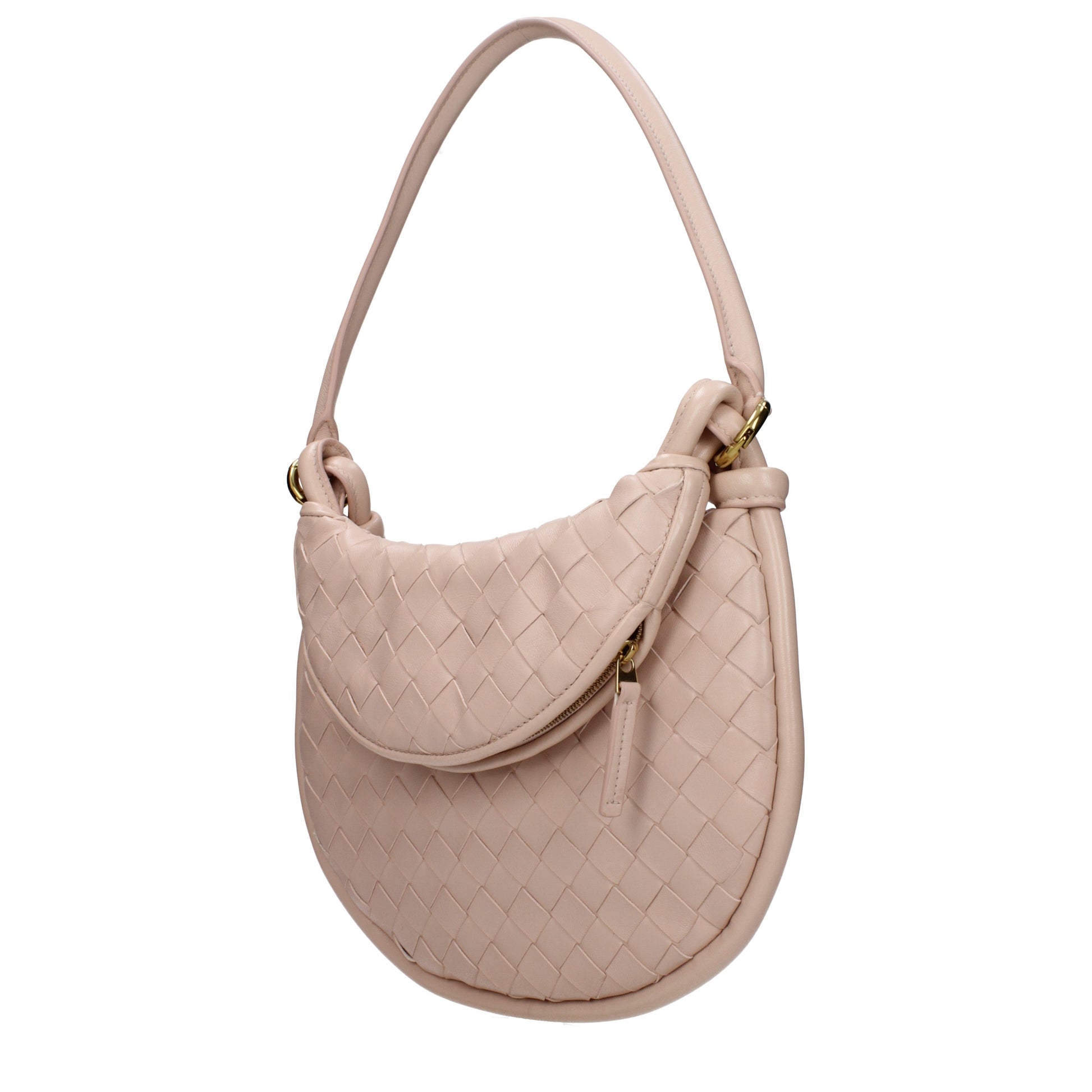 Bottega Veneta Handbags Women Leather Pink/Lotus