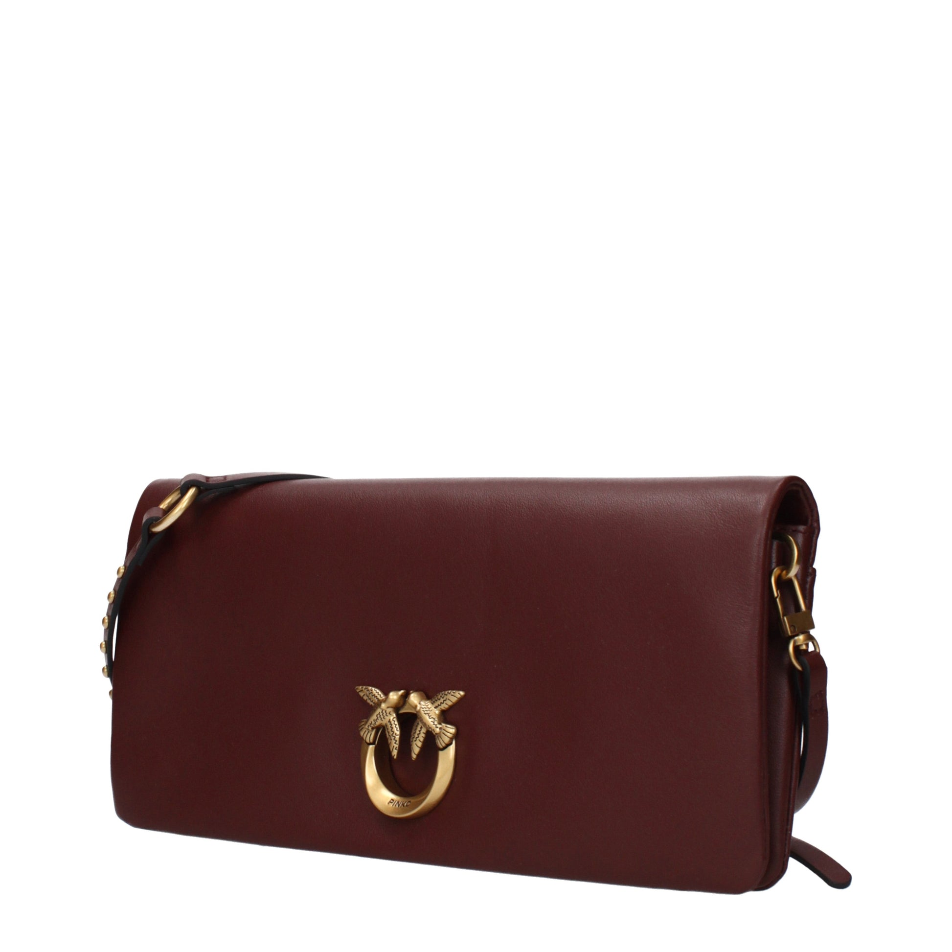 Pinko Clutches Women Leather Red/Burgundy