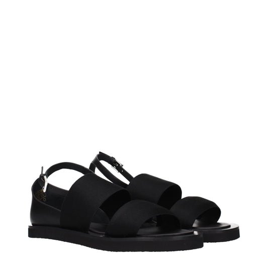 Max Mara Sandals Women Fabric  Black