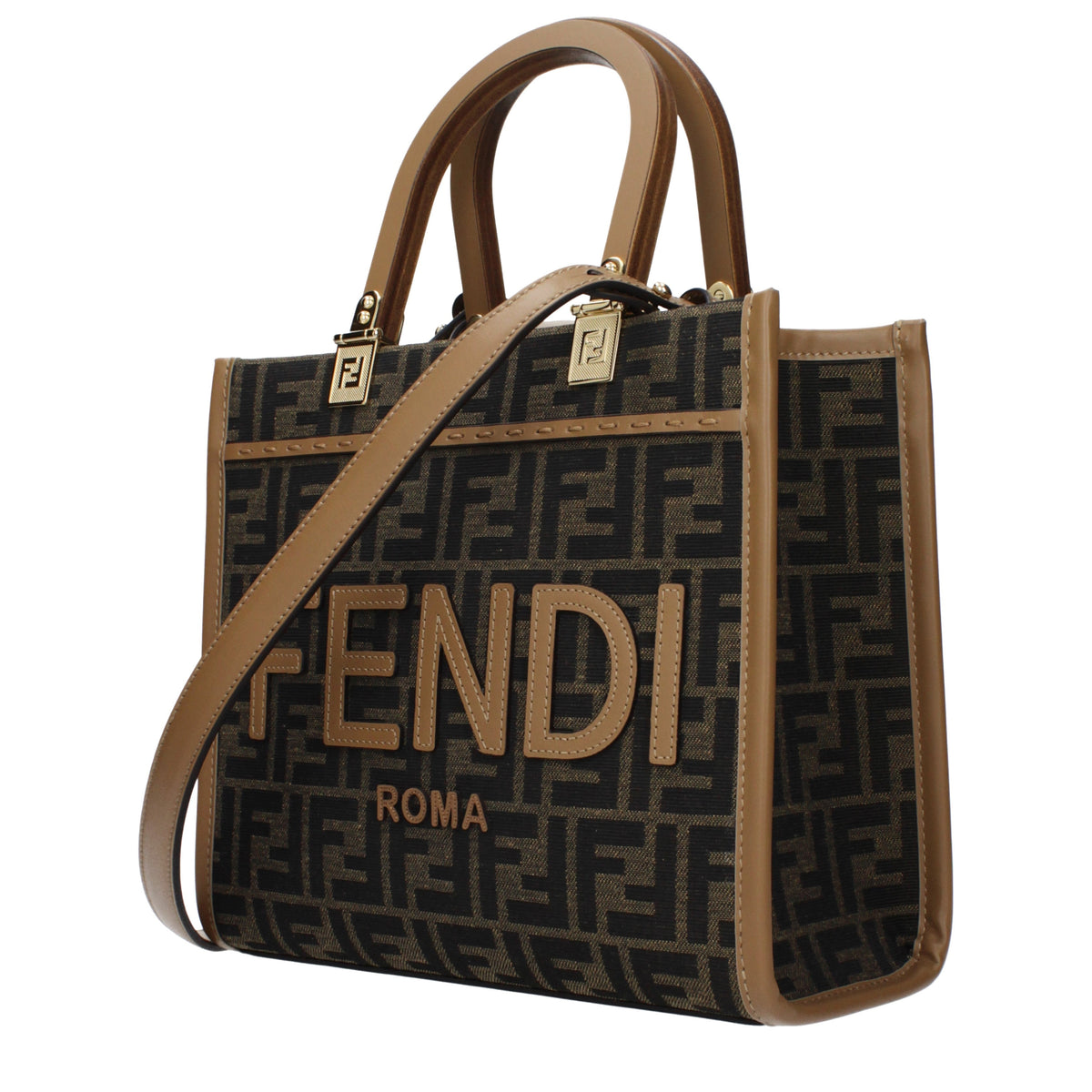 Fendi Handbags Women Fabric  Brown