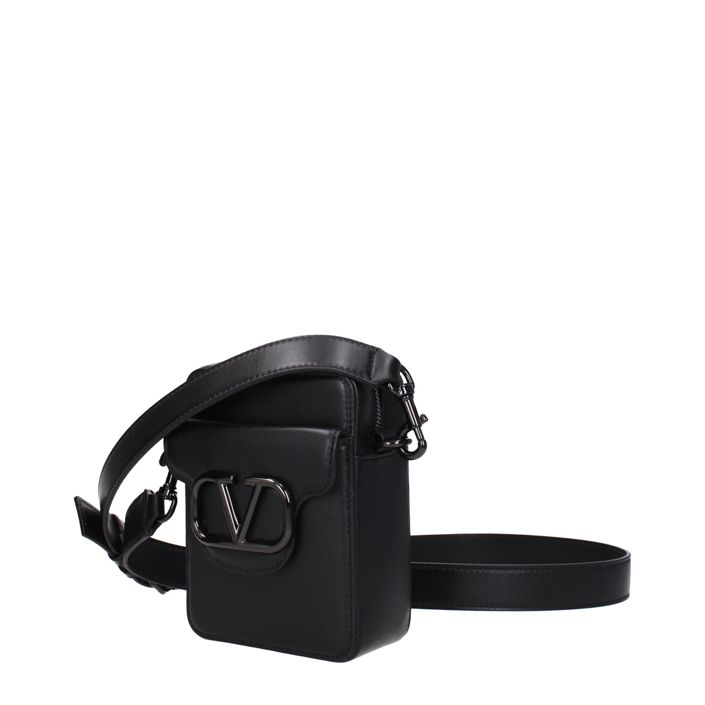 Valentino Garavani Crossbody Bags Men Leather Black