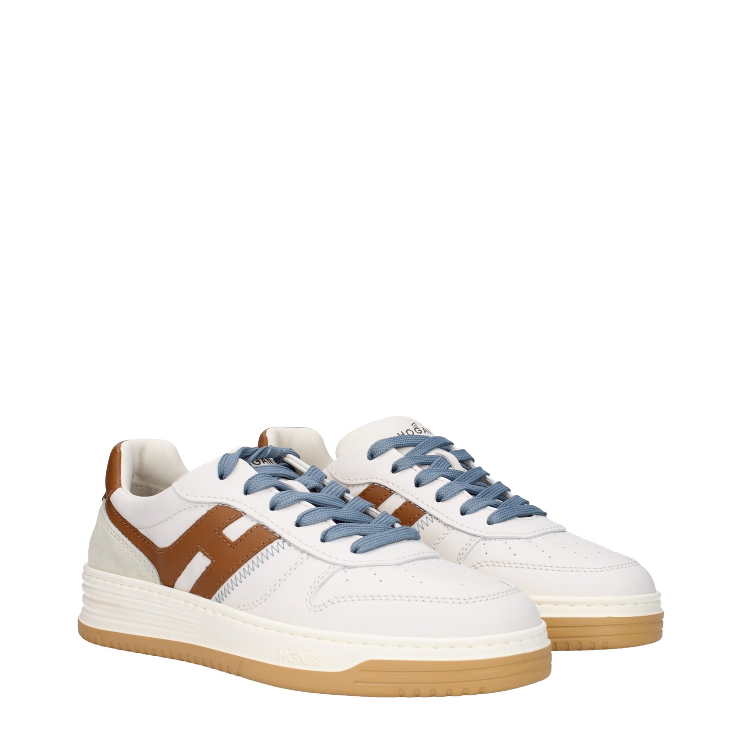 Hogan Men's Sneakers in Leather White/Brown