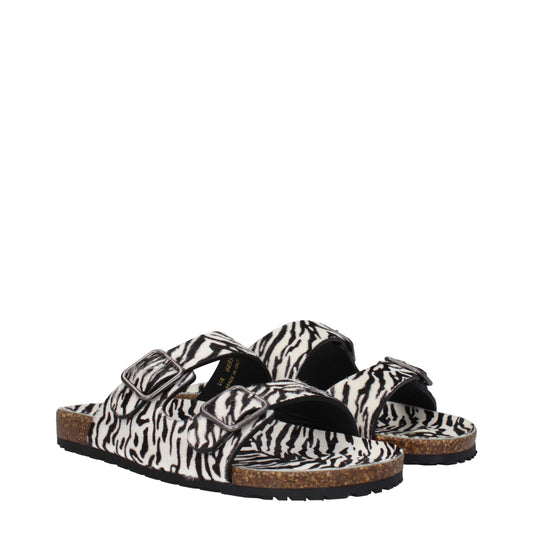 Saint Laurent Sandals & Slippers Men Pony Skin Beige