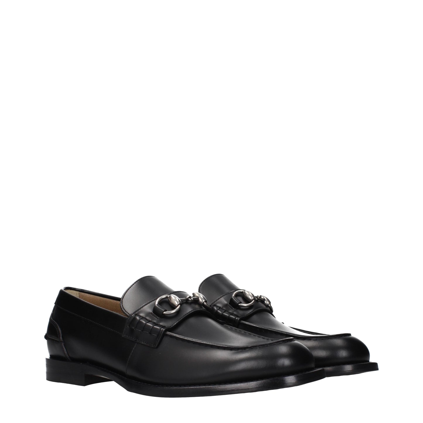 Gucci Loafers Men Leather Black