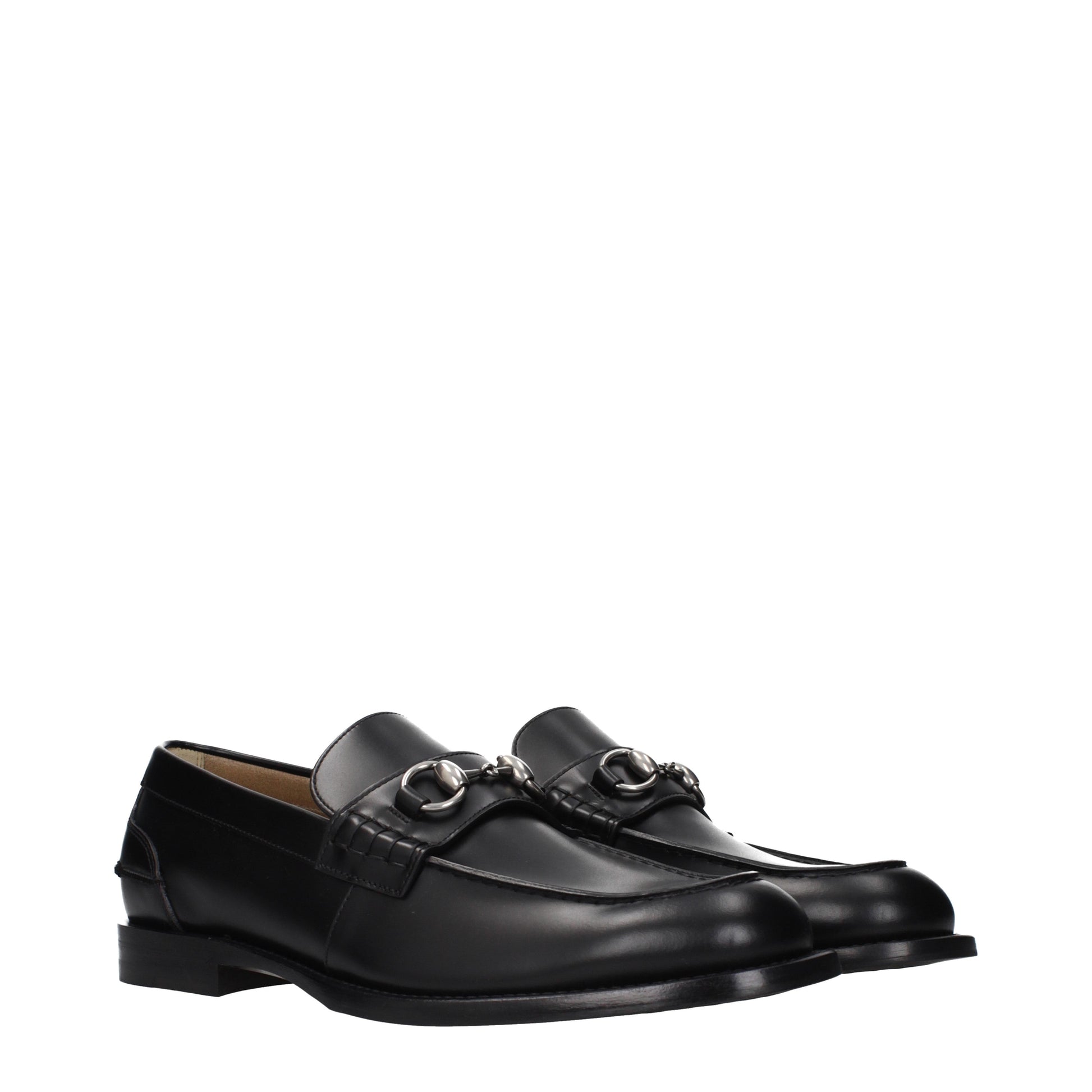 Gucci Loafers Men Leather Black