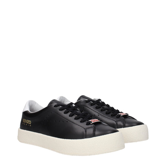 Kenzo Women's Sneakers in Leather Black