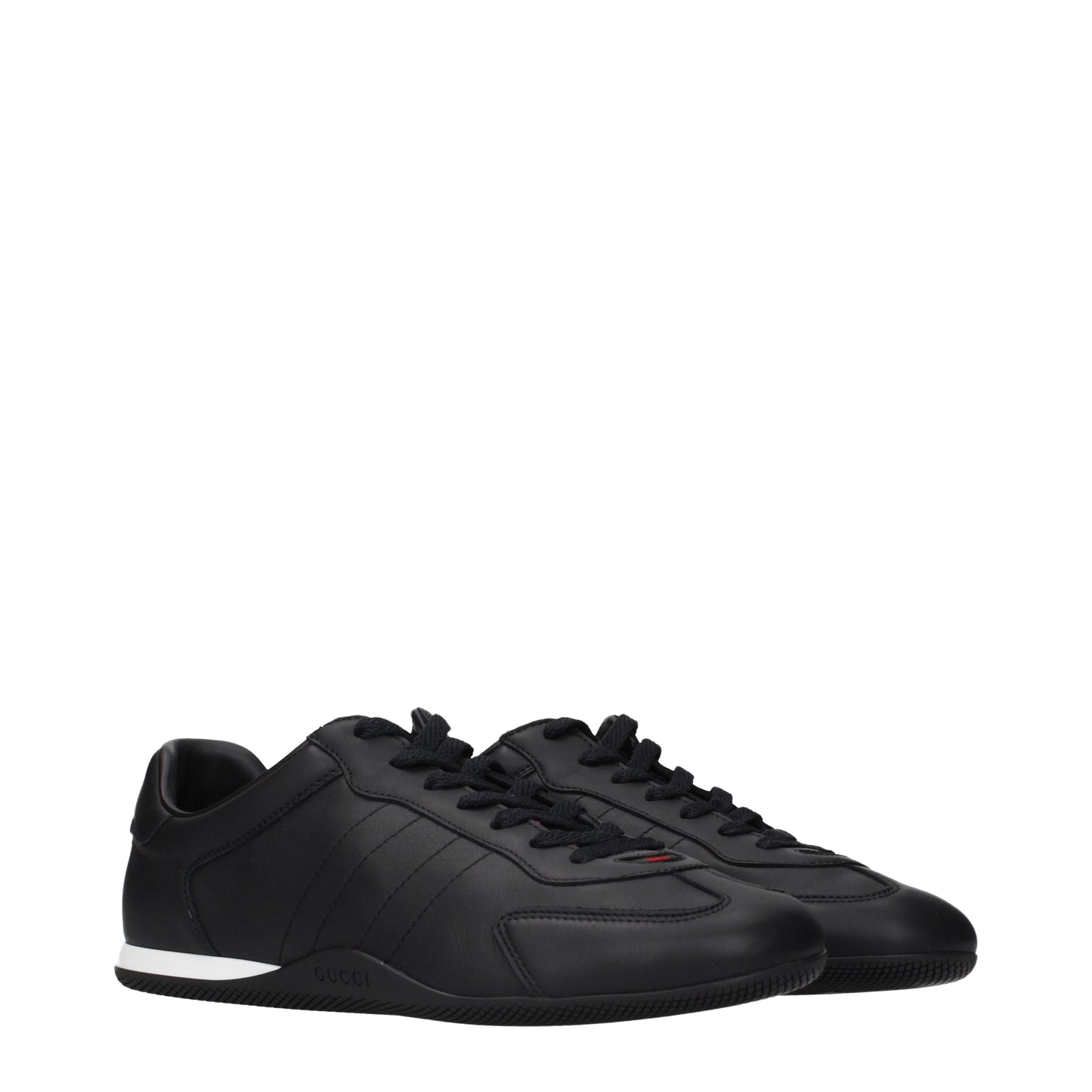 Gucci Sneakers Men Leather Black