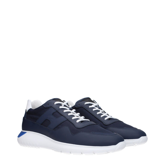 Hogan Men's Sneakers in Fabric  Blue