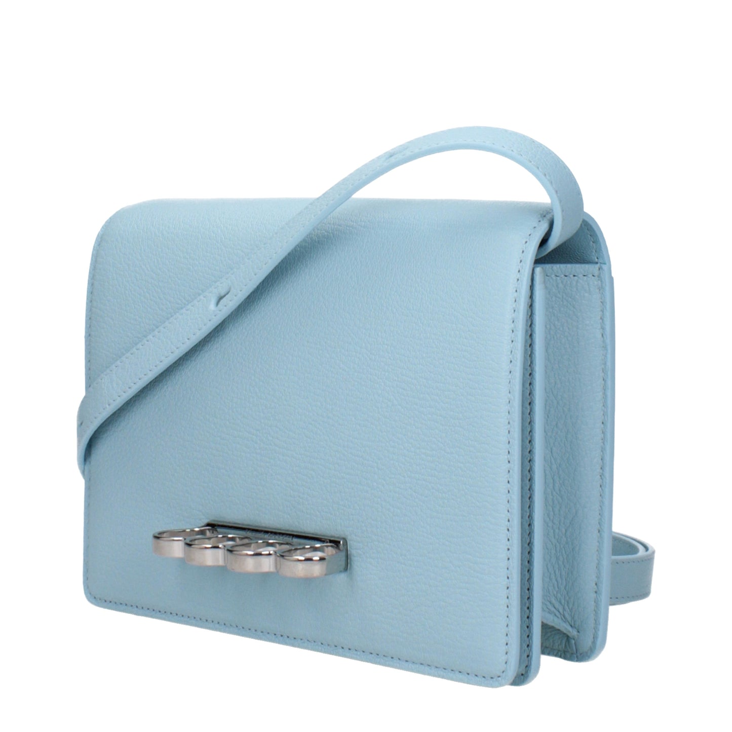 Alexander McQueen Crossbody Bags Women Leather Heavenly/Pale Blue