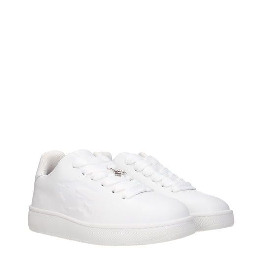 Burberry Men's Sneakers in Leather White