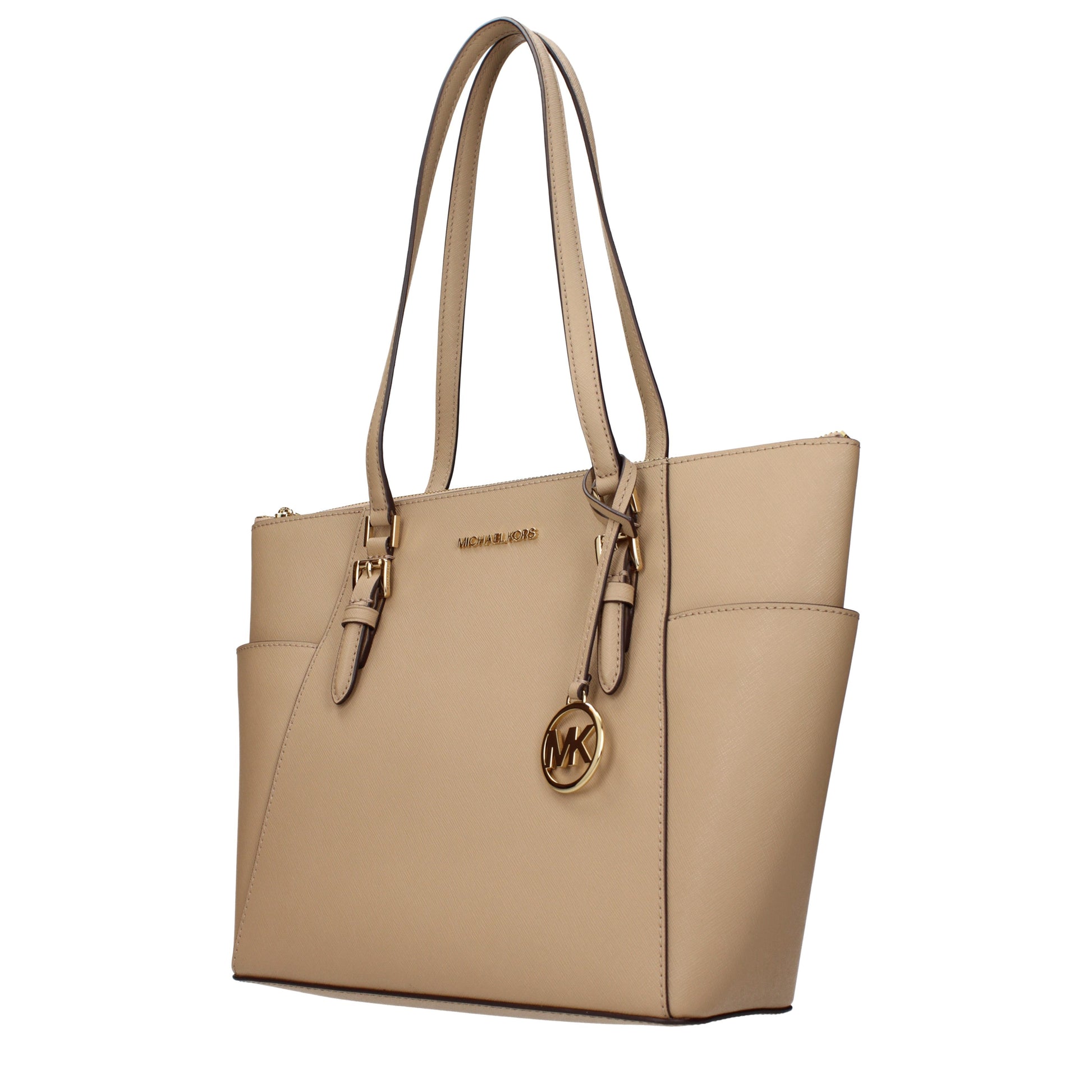 Michael Kors Shoulder Bags Women Leather Beige/Camel