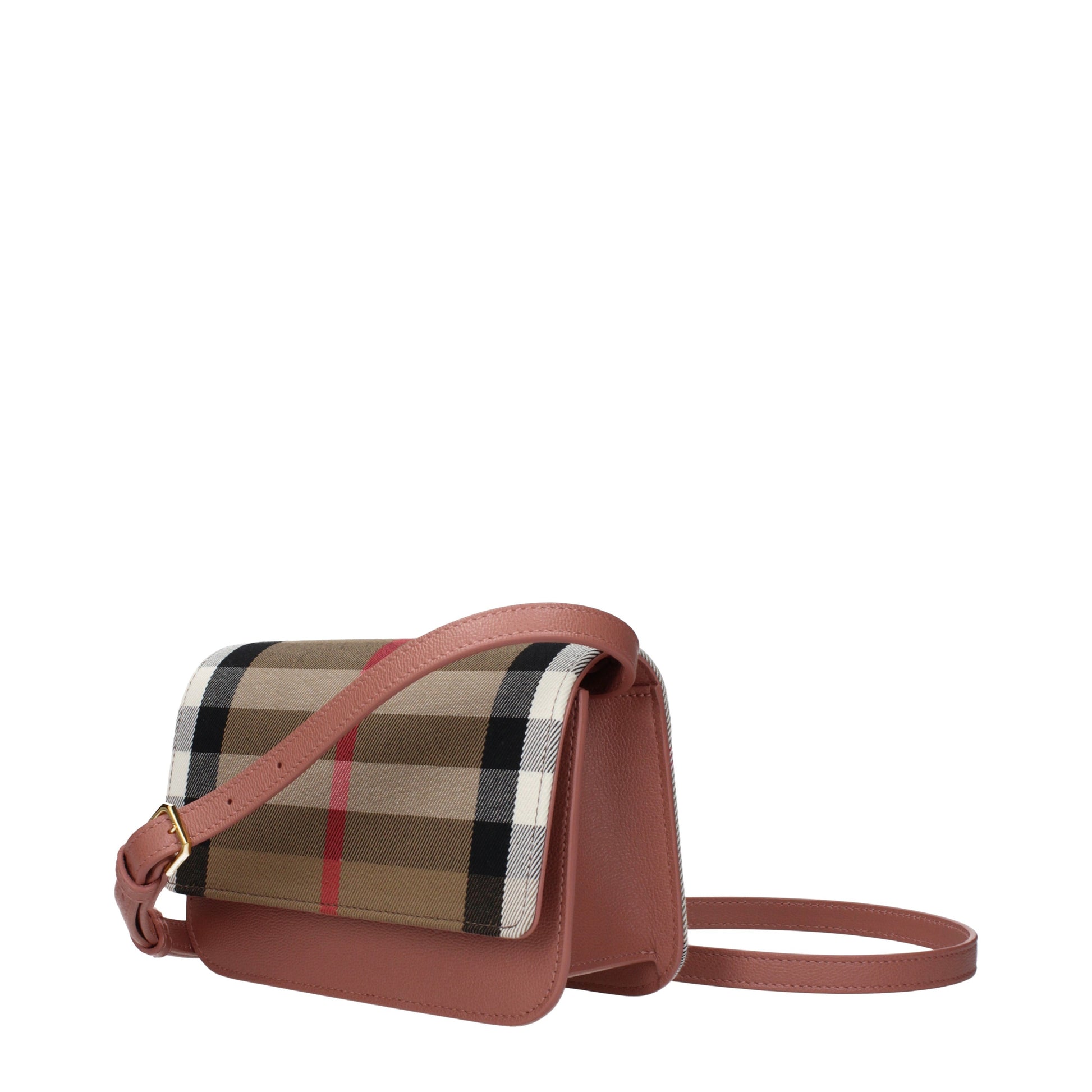 Burberry Clutches Women Fabric  Beige/Rosewood