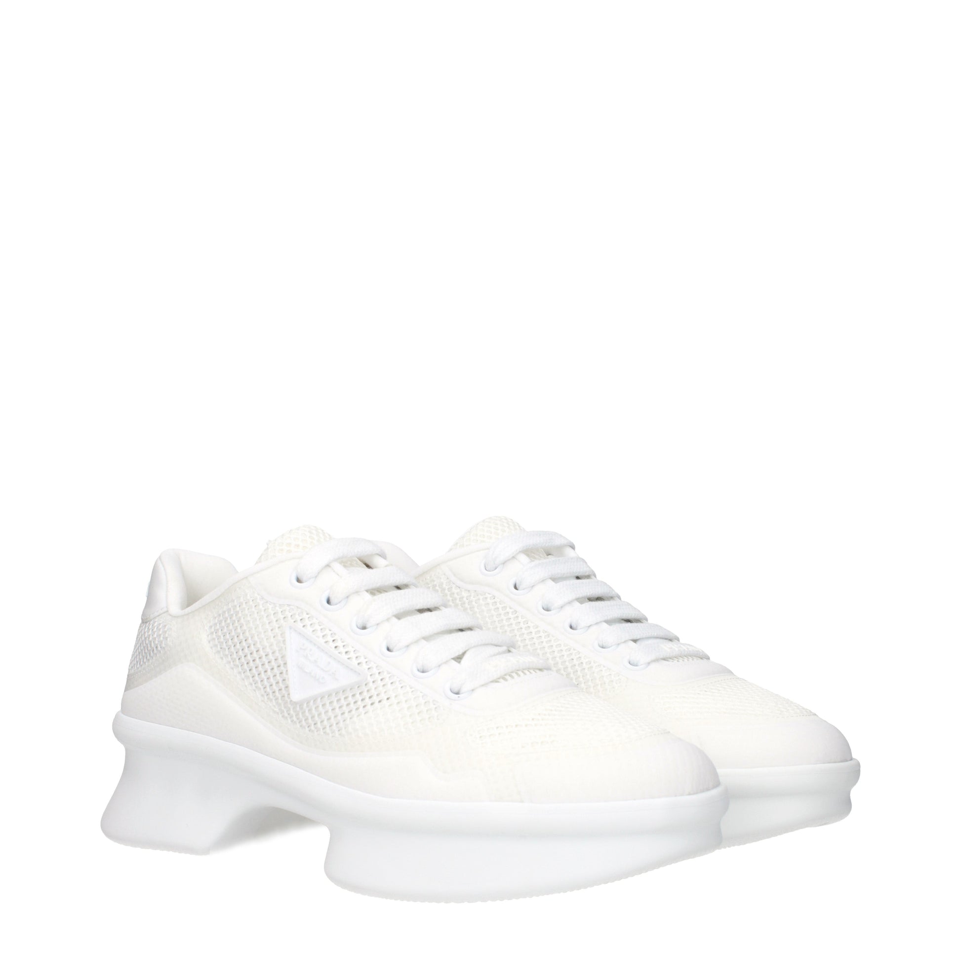 Prada Sneakers Women Fabric  White
