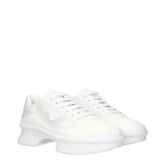 Prada Sneakers Women Fabric  White