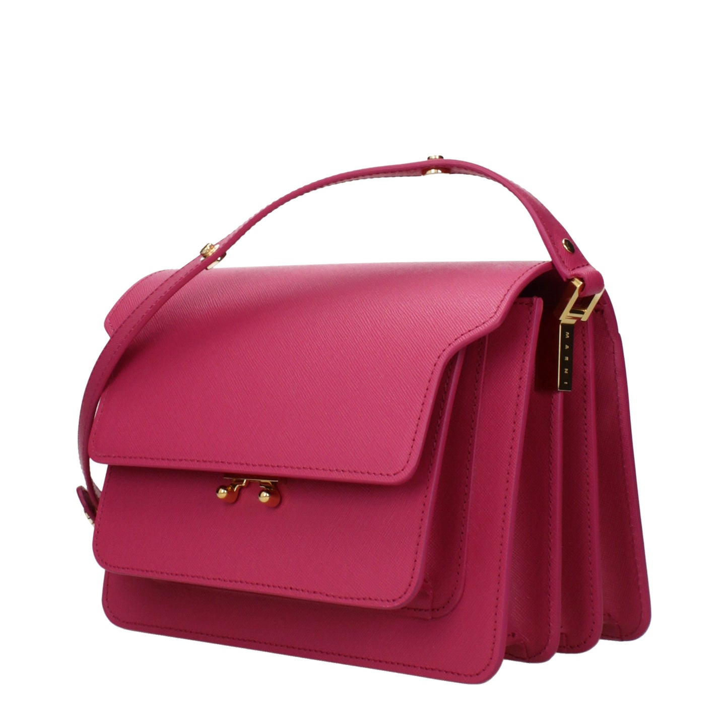 Marni Women's Shoulder Bags Leather Fuchsia