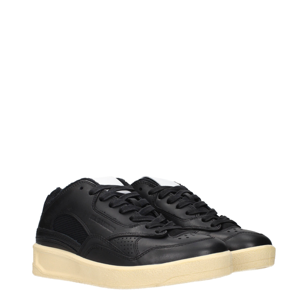 Jil Sander Sneakers Women Leather Black/Ecru