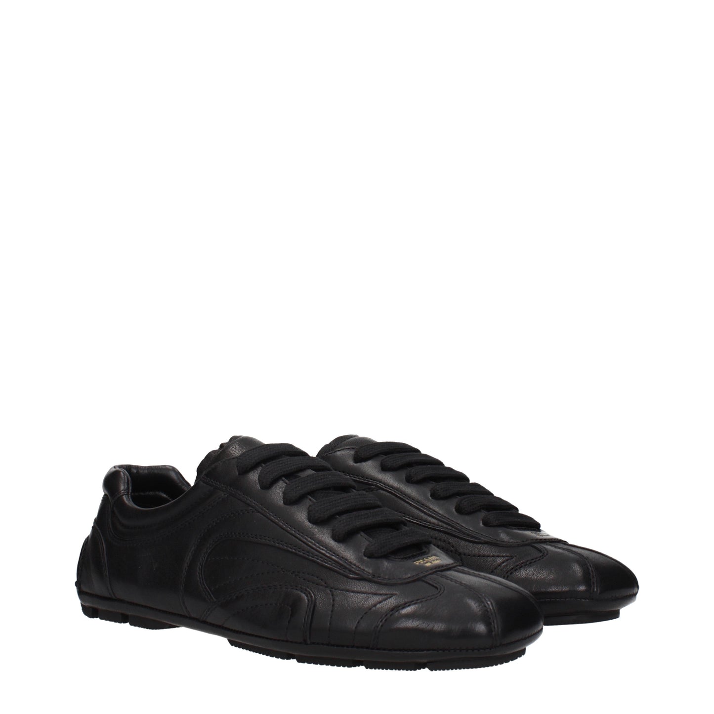Prada Sneakers Men Leather Black