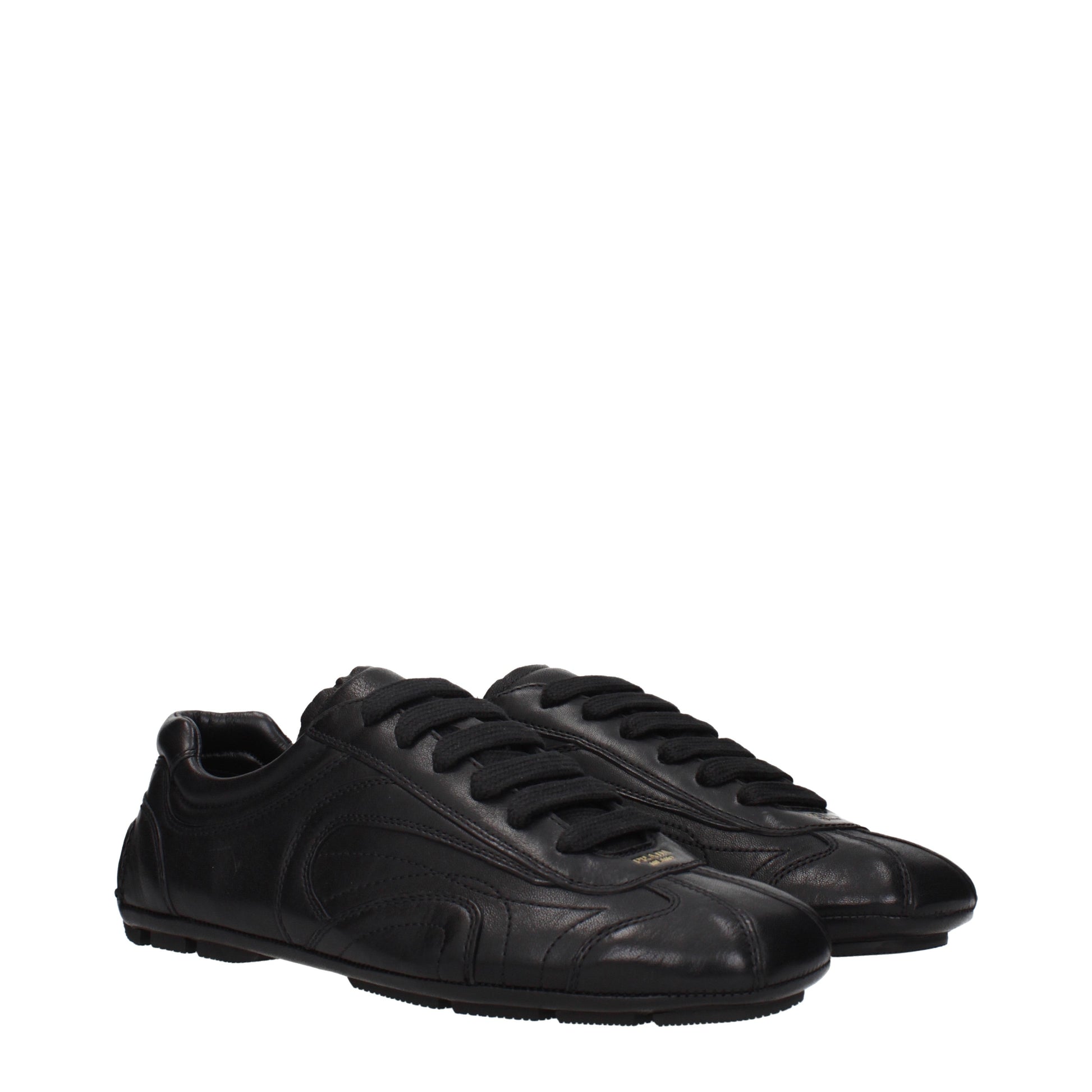 Prada Sneakers Men Leather Black