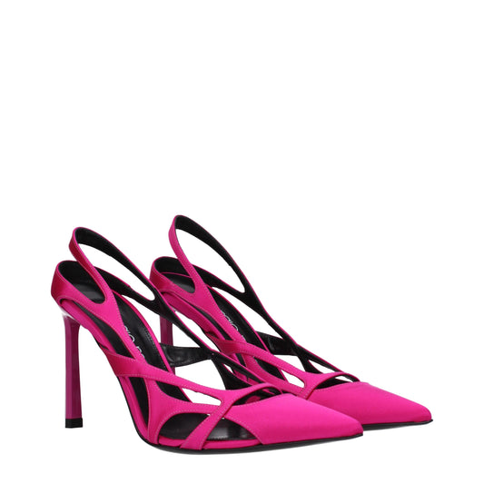 Sergio Rossi Women's Sandals in Satin Fuchsia