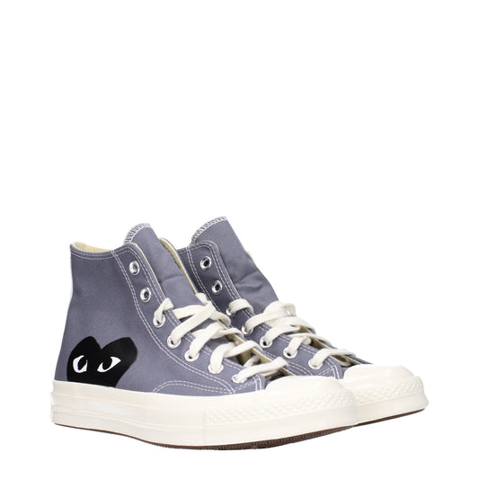 Comme des Garçon Men's Sneakers in Fabric  Gray/Black