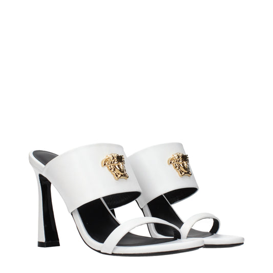 Versace Sandals Women Leather White