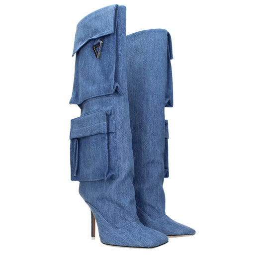 The Attico Boots Women Fabric  Heavenly/Denim