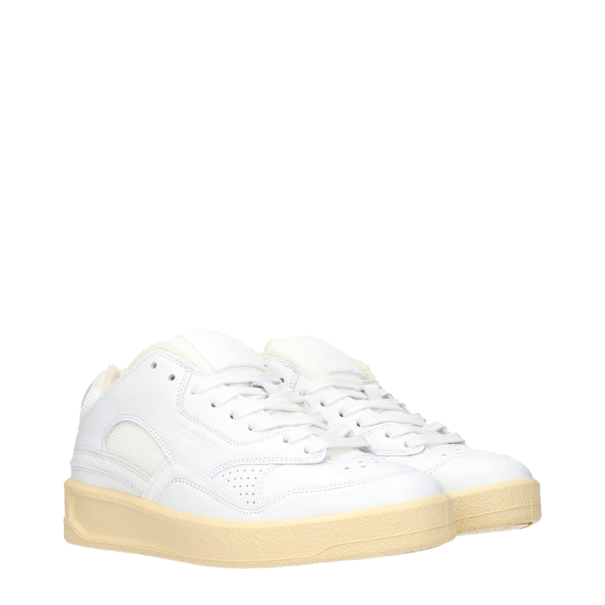 Jil Sander Sneakers Women Leather White/Ecru