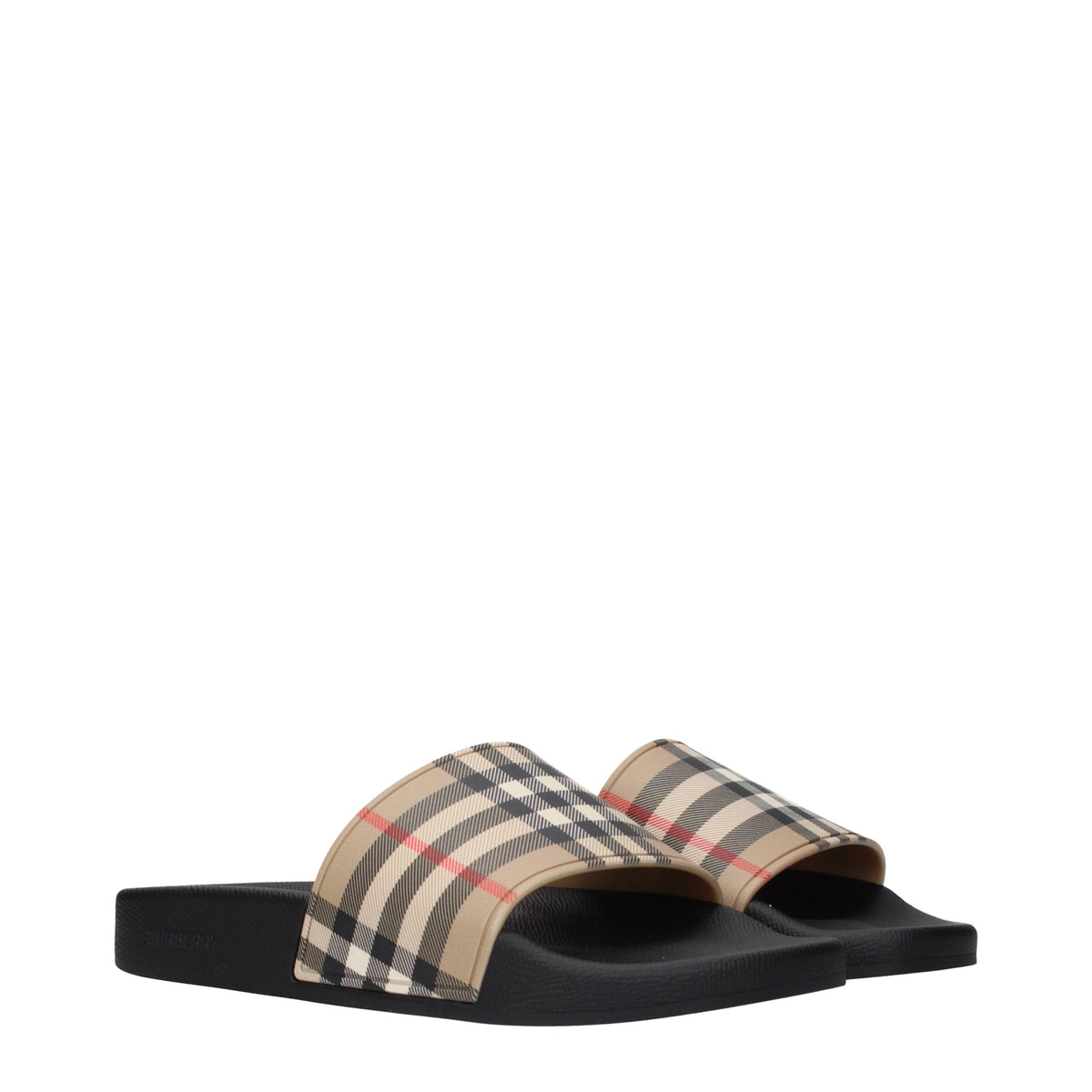 Burberry Slippers and Clogs Women Rubber Beige