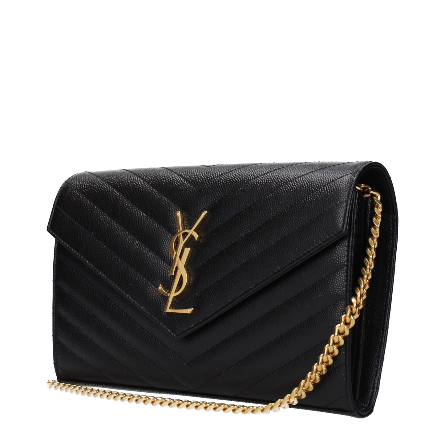 Saint Laurent Clutches Women Leather Black