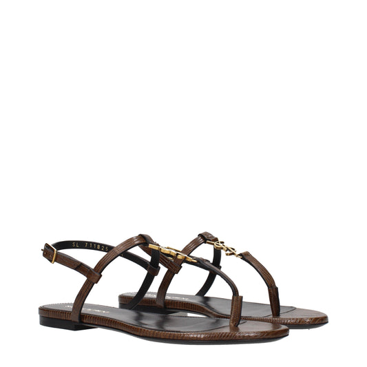 Saint Laurent Women's Sandals Leather