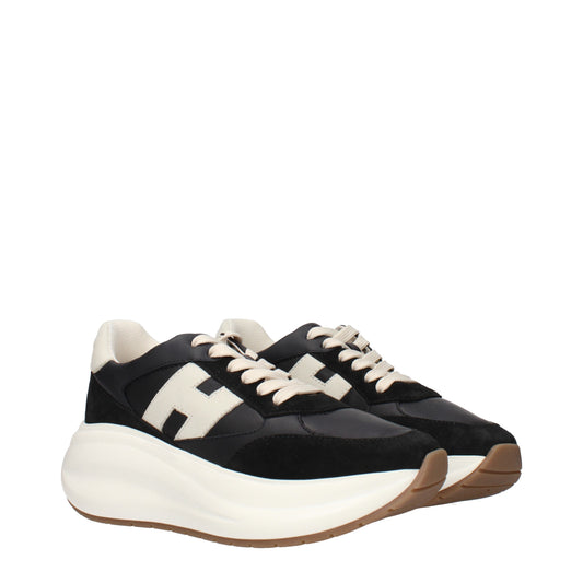 Hogan Sneakers Women Leather Black/Beige