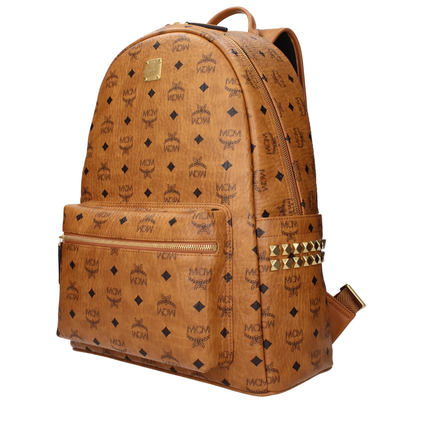 MCM Backpacks and Bumbags Men Fabric  Brown/Cognac