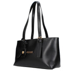 Versace Shoulder Bags Women Leather Black