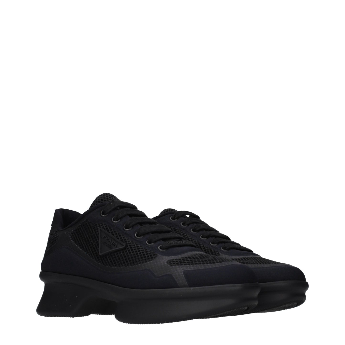 Prada Sneakers Women Fabric  Black
