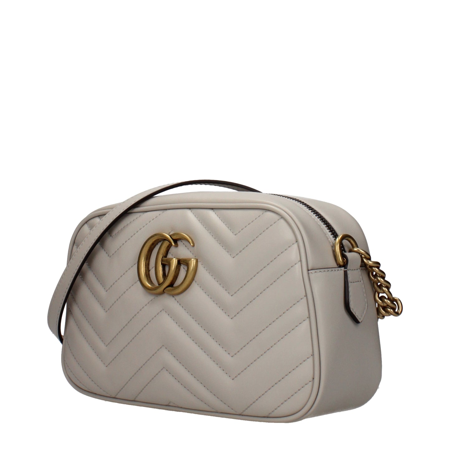 Gucci Crossbody Bags Women Leather Gray/Light Grey