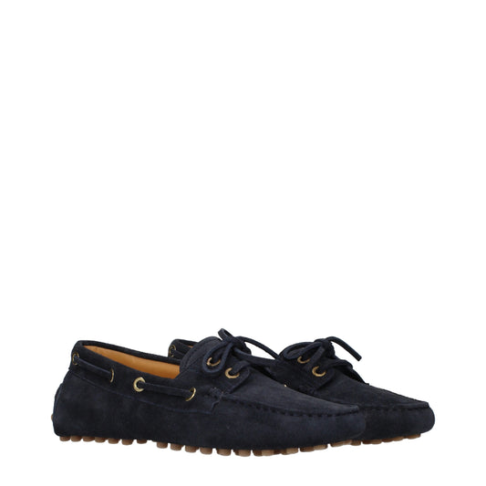 Tod's Loafers Women Suede Blue