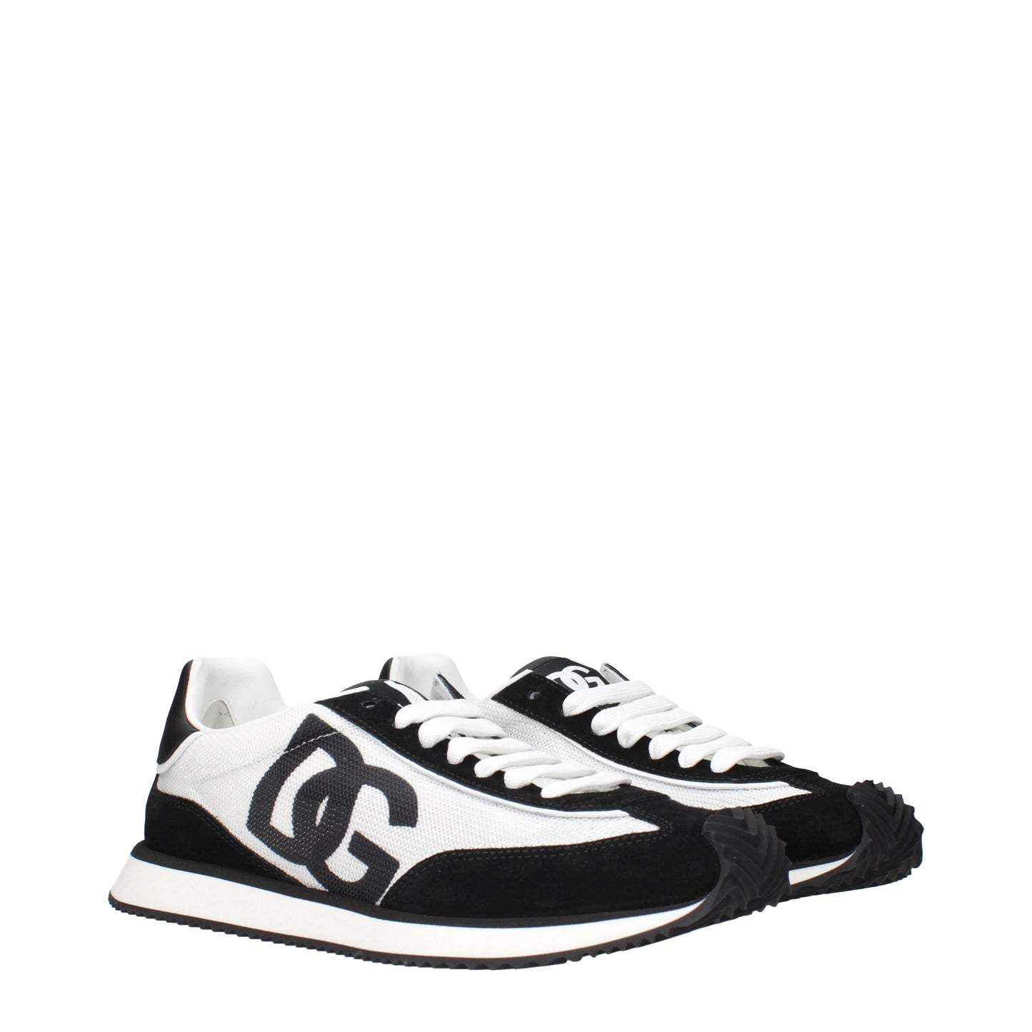Dolce&Gabbana Sneakers Men Fabric  White/Black