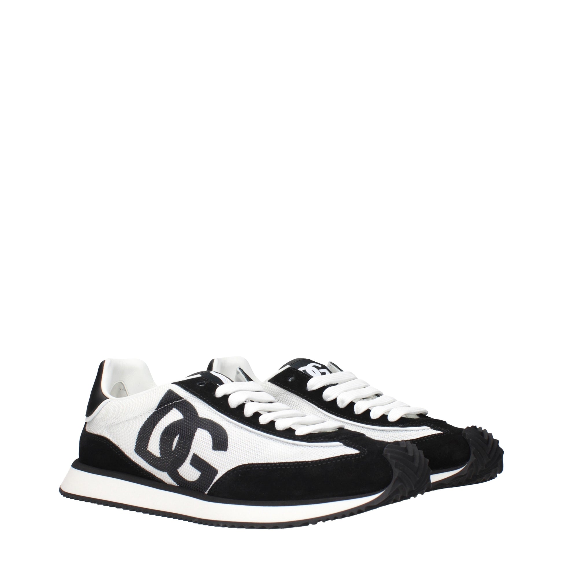 Dolce&Gabbana Sneakers Men Fabric  White/Black