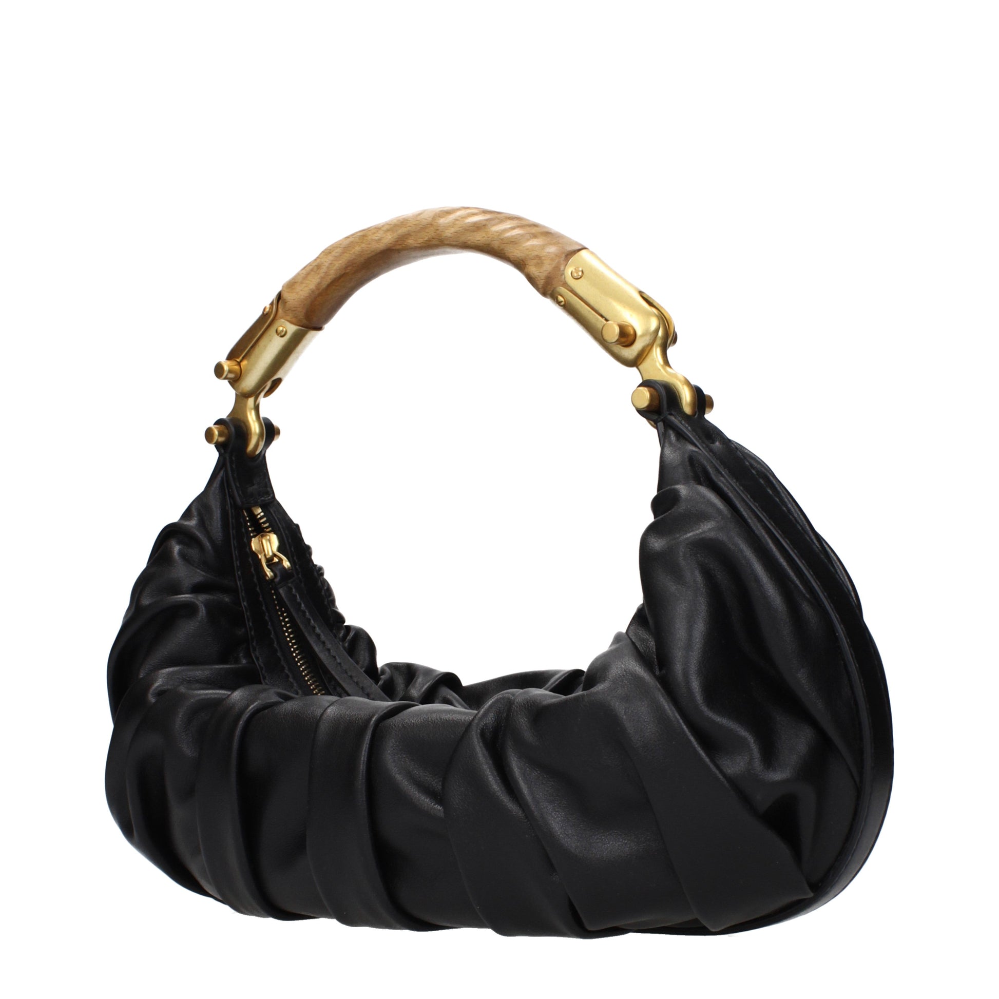 Balmain Handbags Women Leather Black