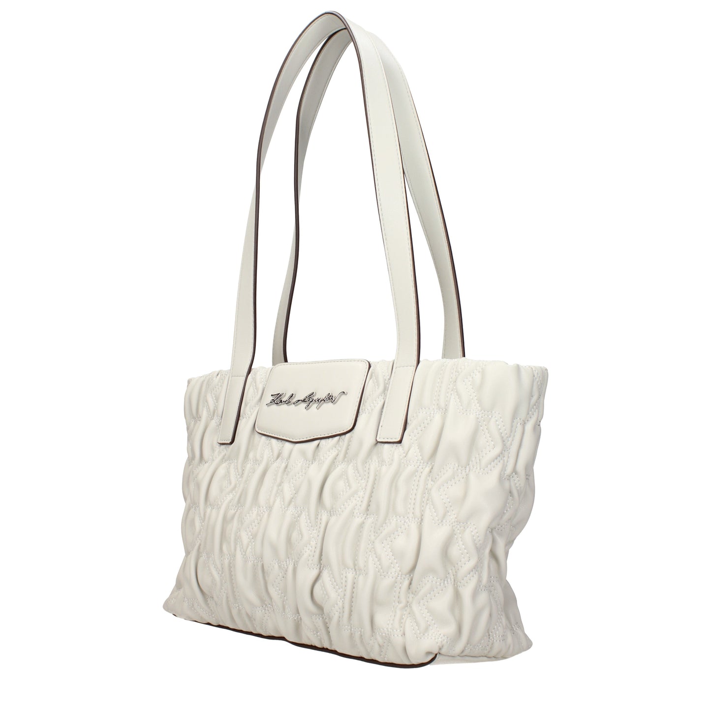 Karl Lagerfeld Shoulder Bags Women Polyester Gray/Cement