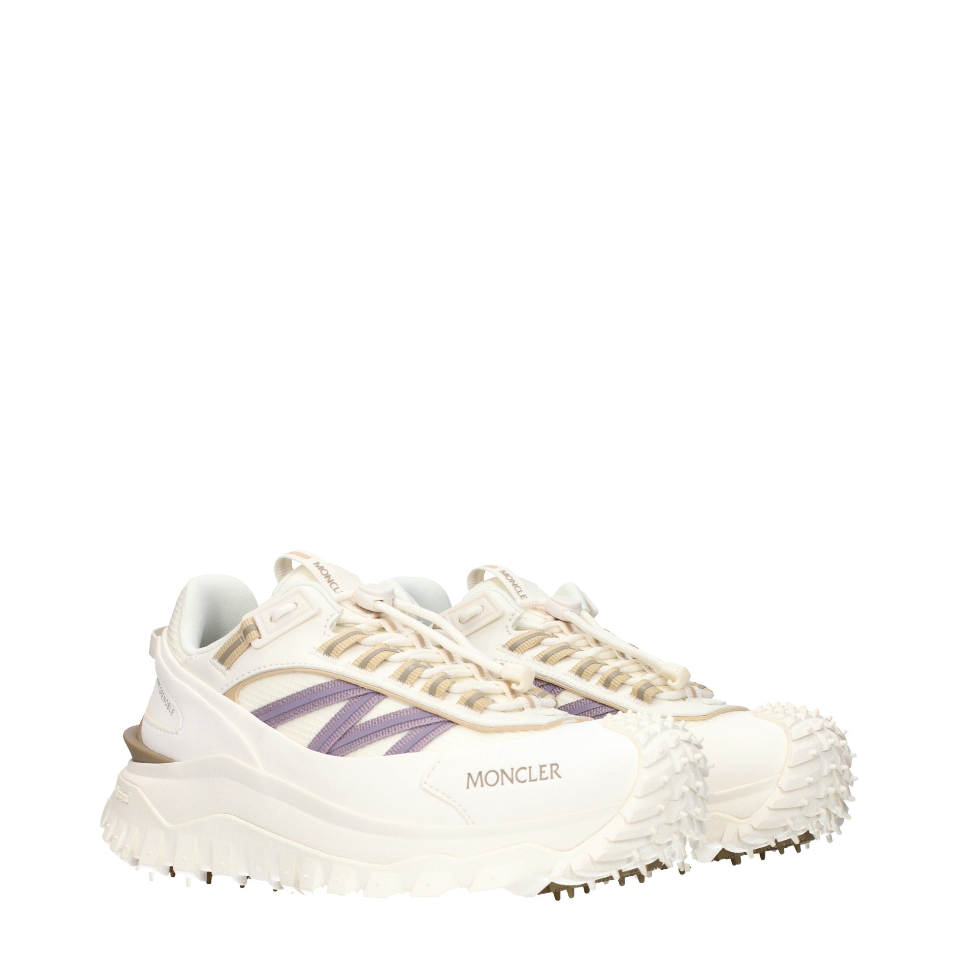 Moncler Sneakers Women Fabric  White