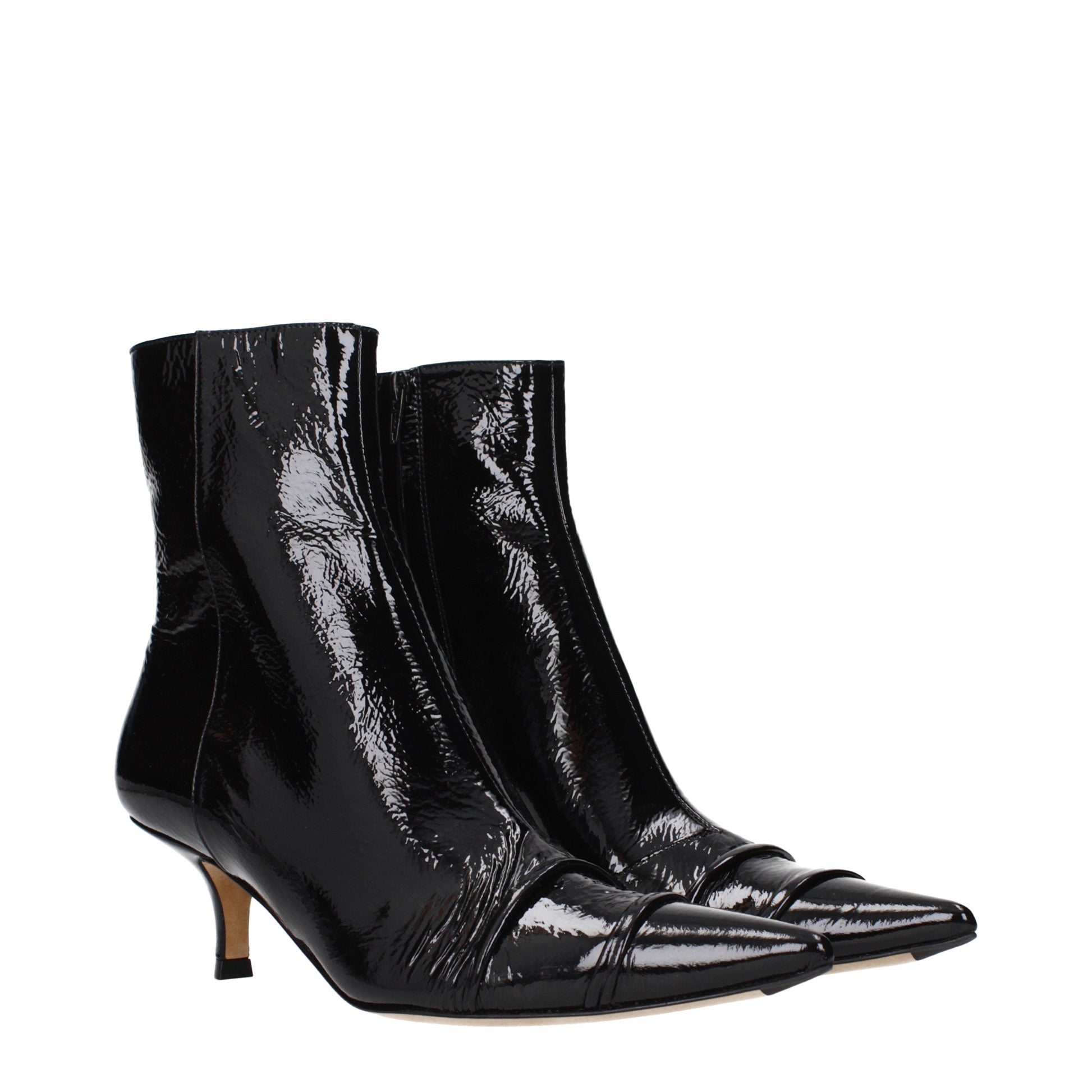 Maison Margiela Women's Ankle Boots Patent Leather