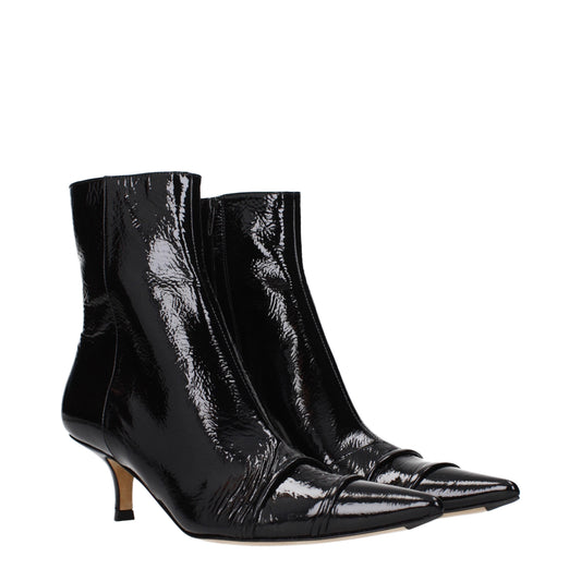 Maison Margiela Women's Ankle Boots Patent Leather