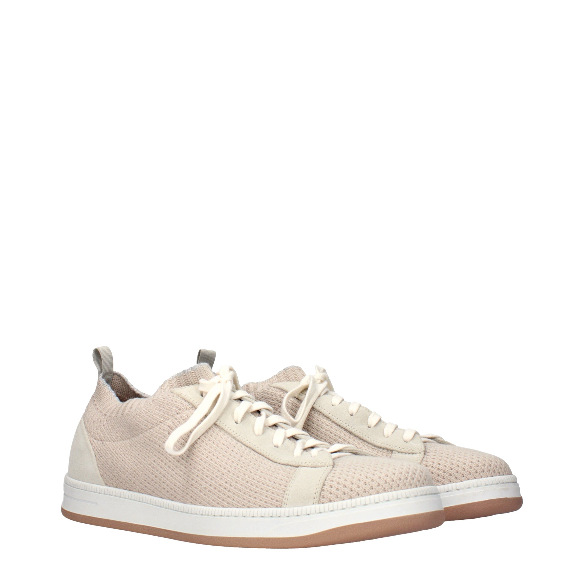 Eleventy Sneakers Men Fabric  Beige