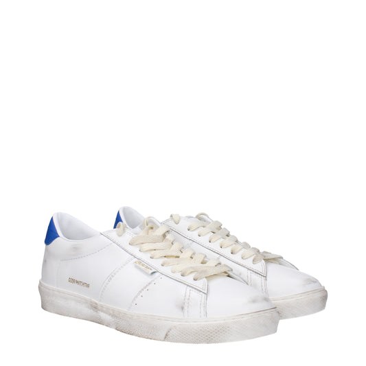 Golden Goose Men's Sneakers in Leather White/Blue