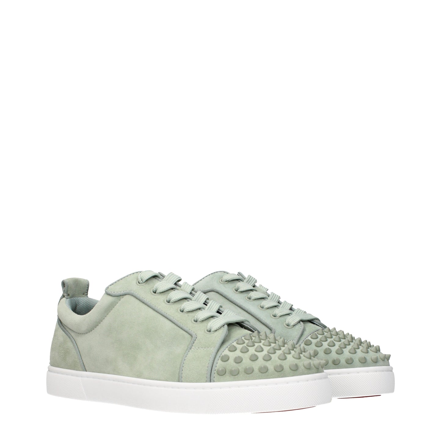 Louboutin Sneakers Men Suede Green