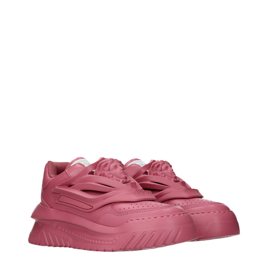Versace Sneakers Women Leather Pink/Strawberry