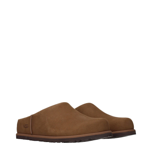 UGG Slippers and Clogs Women Suede Brown/Chestnut
